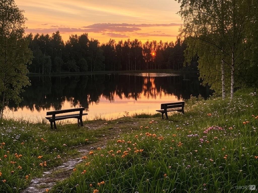 A calming scene inviting connection