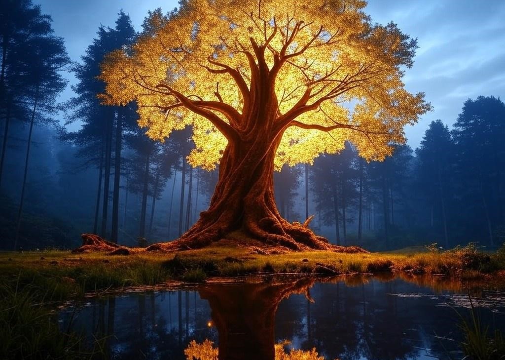 A serene landscape symbolizing a spiritual journey